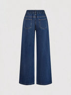 Ensemble deux pièces – Gilet halter en jean et pantalon wide-leg - Bootiky