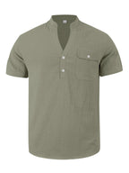Chemise homme manches courtes à boutons – grande taille - Bootiky