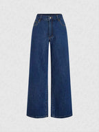 Ensemble deux pièces – Gilet halter en jean et pantalon wide-leg - Bootiky