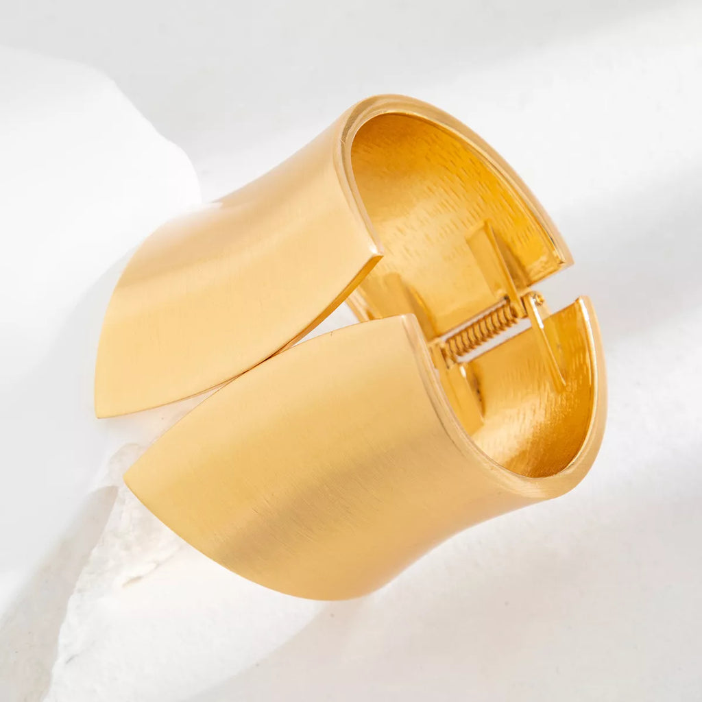 Bracelet Manchette Large — Plaqué Or 18K & Argenté - Bootiky