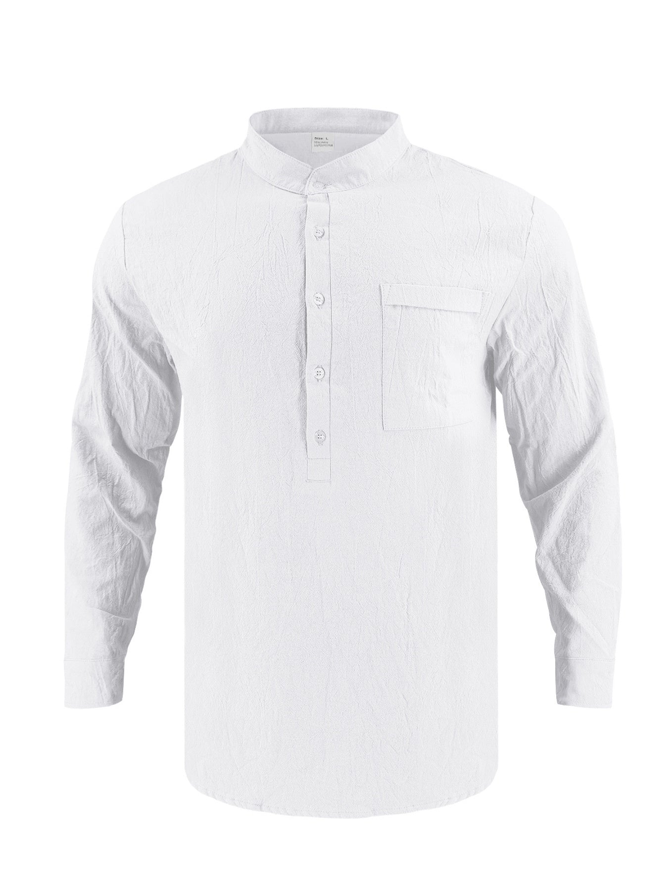Chemise homme manches longues à boutons – grande taille - Bootiky