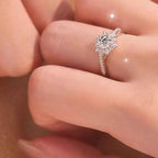 Lot de 2 Bagues Moissanite — Argent Sterling 925 Ajustables - Bootiky