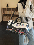 Sac de Voyage Duffel Imprimé Floral — Cuir PU Grande Capacité - Bootiky