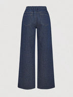 Ensemble deux pièces – Gilet halter en jean et pantalon wide-leg - Bootiky