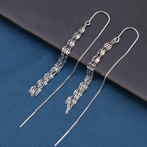 Boucles d'Oreilles Threader — Argent Sterling 925 - Bootiky