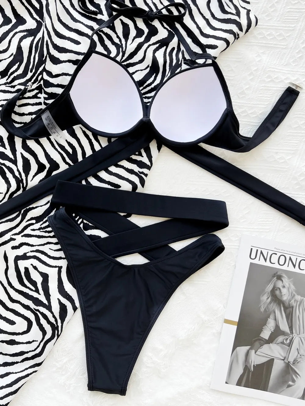 Bikini 2 Pièces — Haut Croisé Dos Nu & Effet Froncé - Bootiky