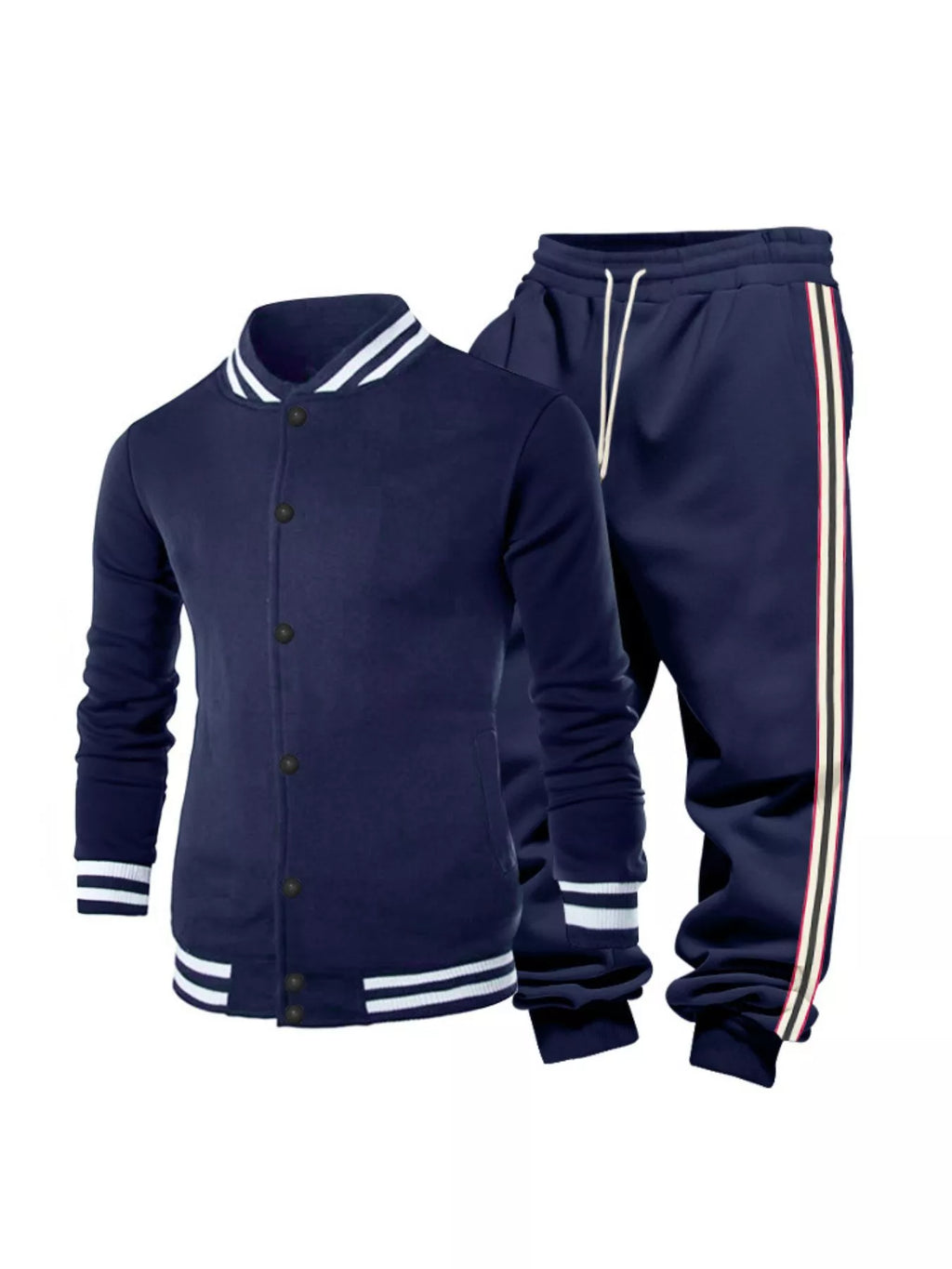 Ensemble Fluide à Rayures Riviera Lines – Haut & Pantalon Homme, S à 3XL - Bootiky