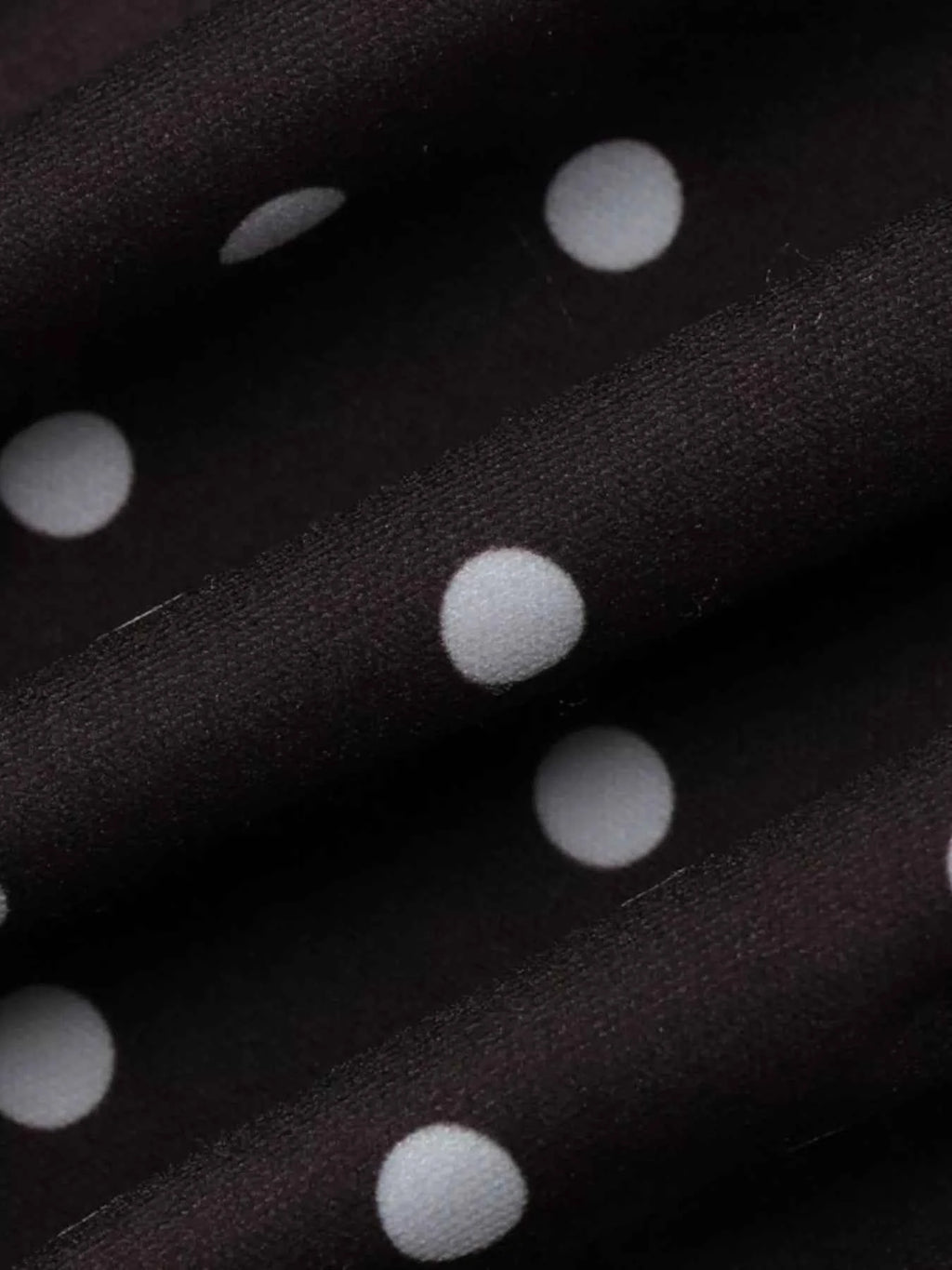 Robe Courte Retro Dolce à Pois Découpe Avant Cut-Out – Blanc, Marron, S à L - Bootiky