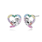 Puces d'Oreilles Cœur en Argent Sterling 925 & Zircon – Bijou Romantique Femme | Bootiky - Bootiky