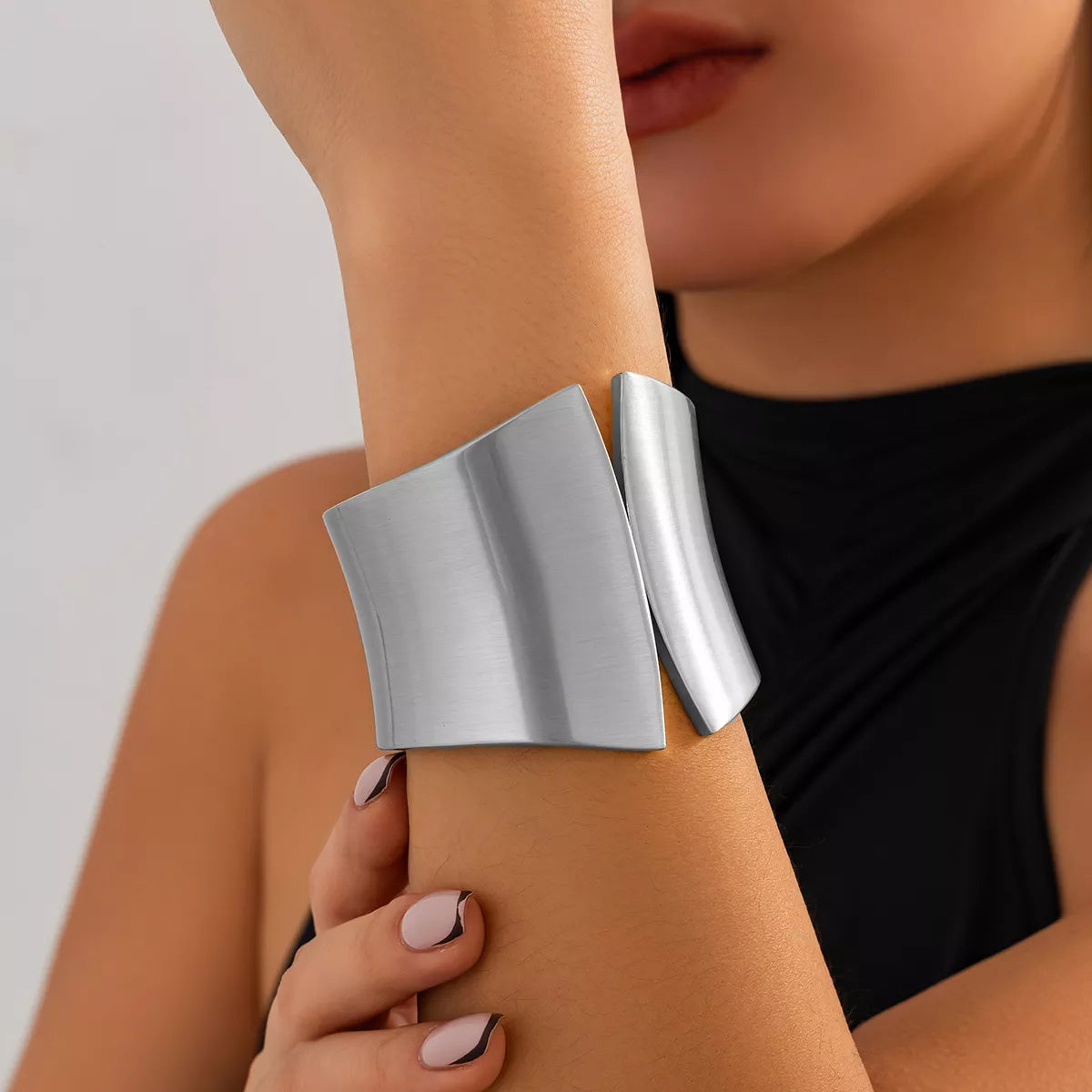 Bracelet Manchette Large — Plaqué Or 18K & Argenté - Bootiky