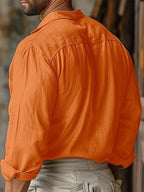 Chemise Homme Vintage — Manches Longues à Lacets Style Bohème - Bootiky