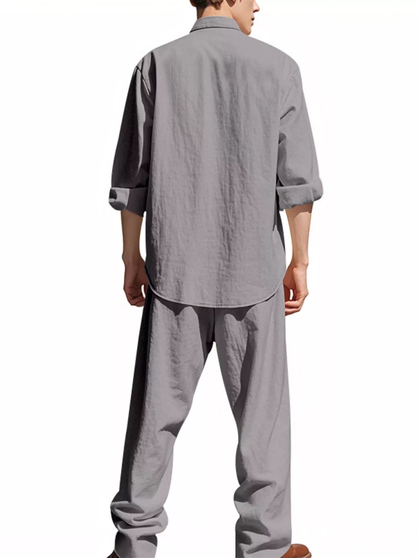 Ensemble Casual en Lin Le Saint-Tropez – Chemise & Pantalon Large Homme, S à 3XL - Bootiky