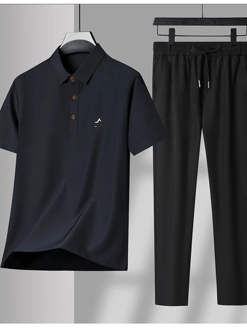 Ensemble Homme Été — Polo Boutonné Manches Courtes & Pantalon - Bootiky