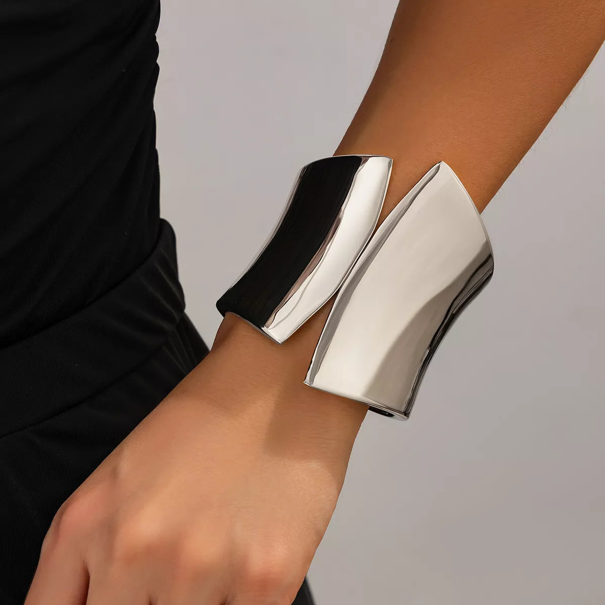Bracelet Manchette Large — Plaqué Or 18K & Argenté - Bootiky