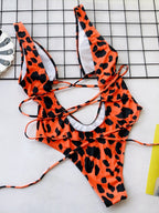 Maillot de Bain 1 Pièce — Décolleté Plongeant & Dos Nu Lacé - Bootiky