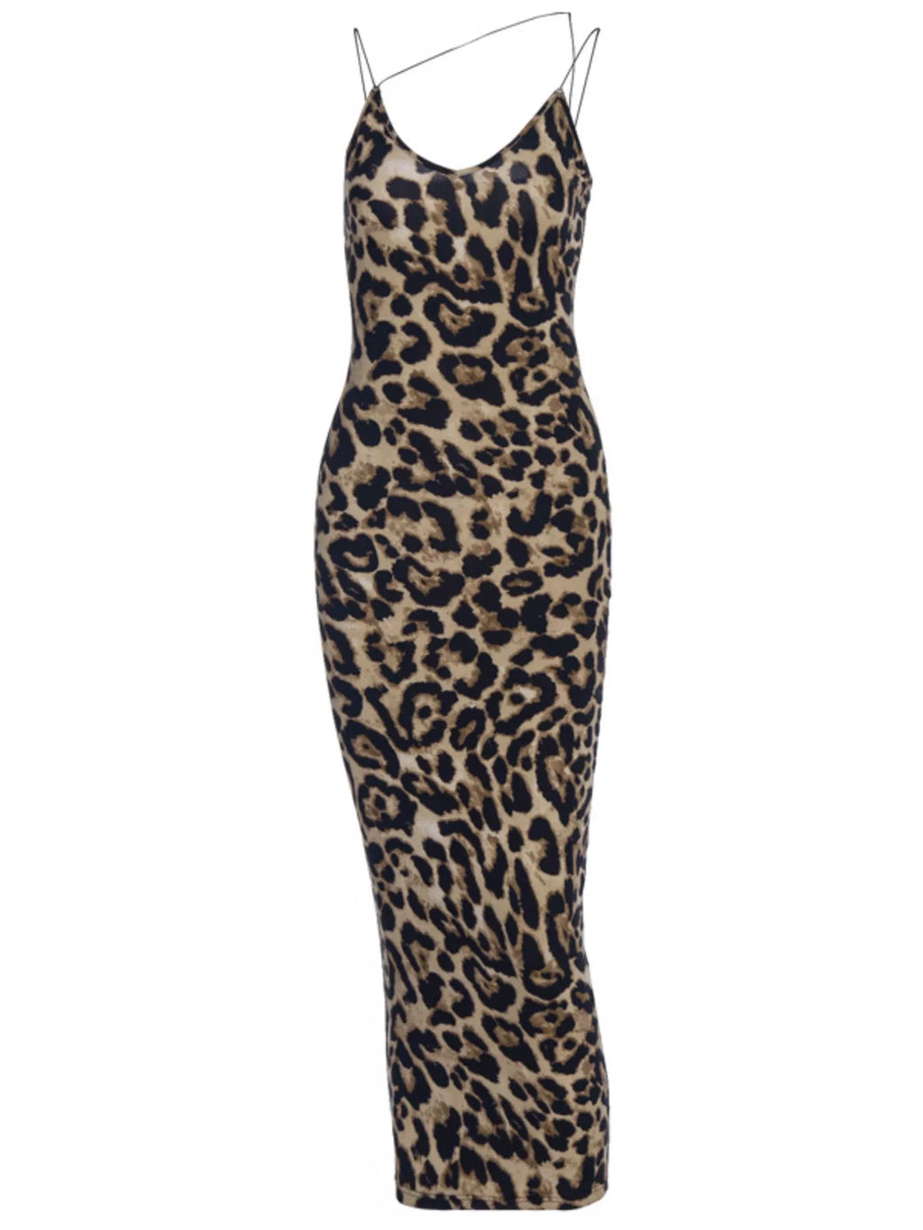 Robe Midi Bretelles Spaghetti — Imprimé Animal & Très Extensible - Bootiky