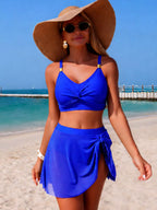 Ensemble de Bain Deux Pièces — Haut Twist & Jupe-Short - Bootiky
