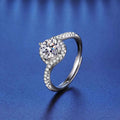 Bague Moissanite 1 Carat — Argent Sterling 925 Ajustable - Bootiky