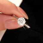 Bague Moissanite 5 Carats — Argent Sterling 925 Ajustable - Bootiky