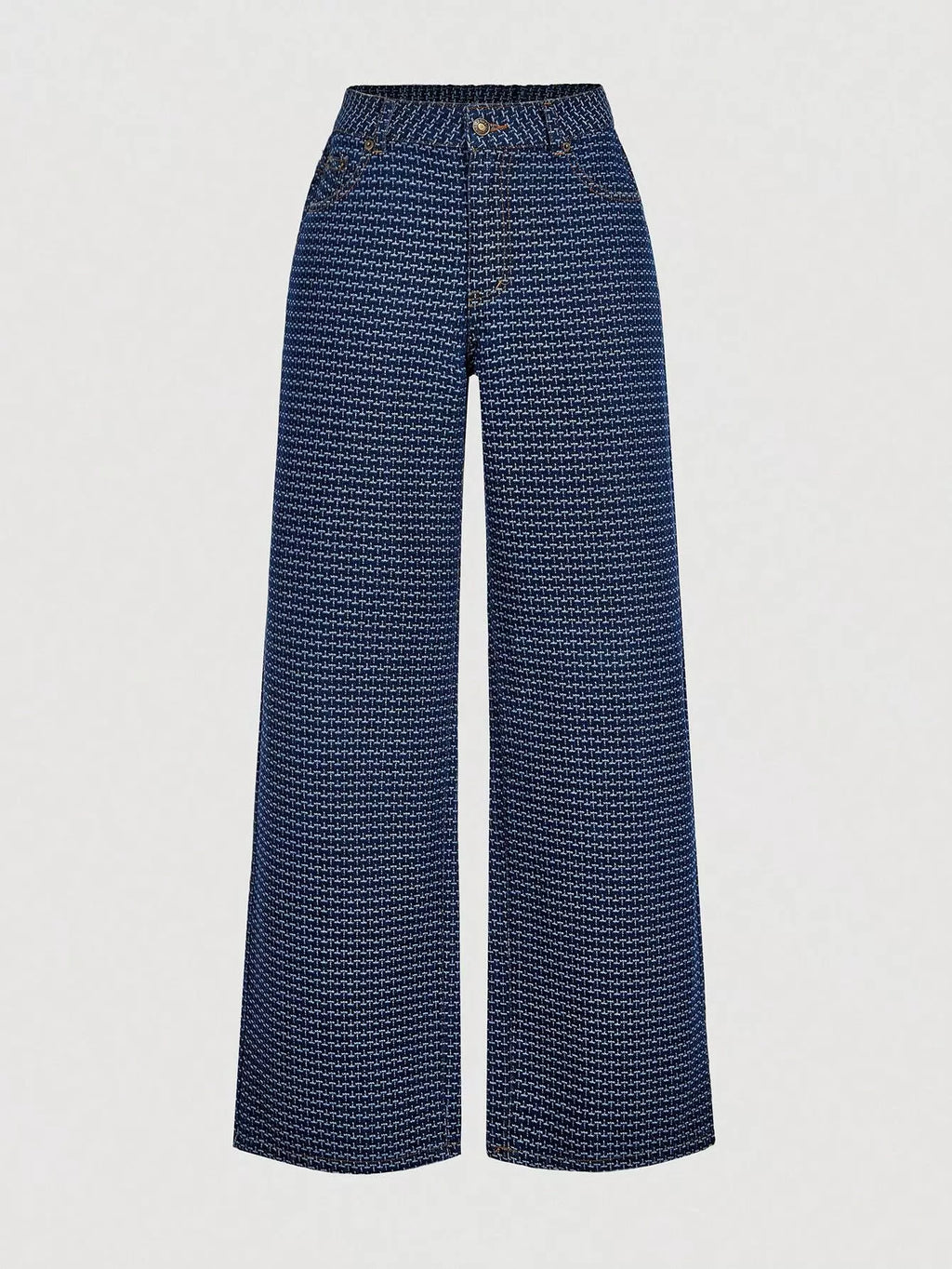 Ensemble deux pièces – Gilet halter en jean et pantalon wide-leg - Bootiky