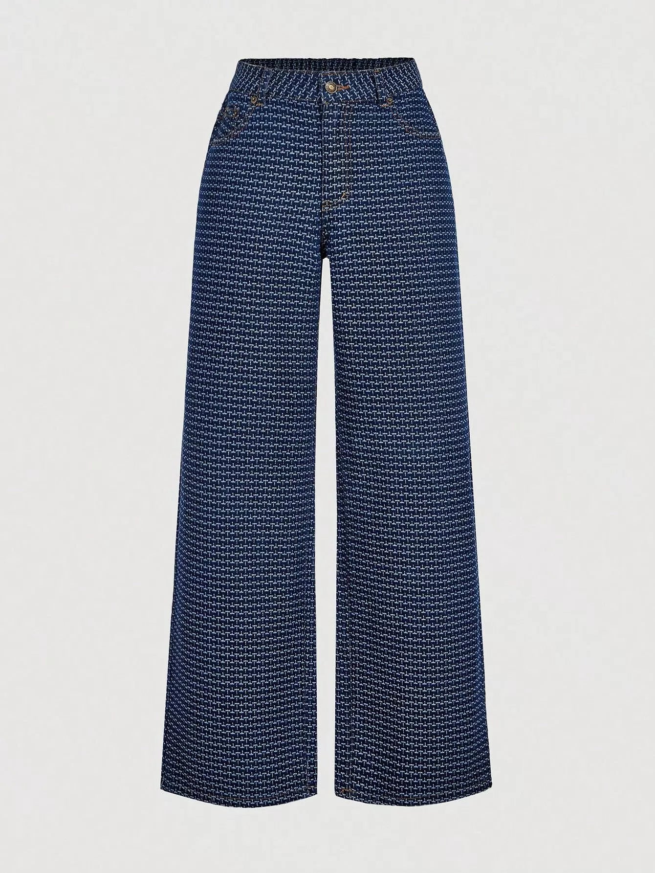 Ensemble deux pièces – Gilet halter en jean et pantalon wide-leg - Bootiky