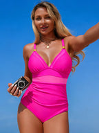 Maillot de Bain Une Pièce à Panneaux en Mesh - Bootiky