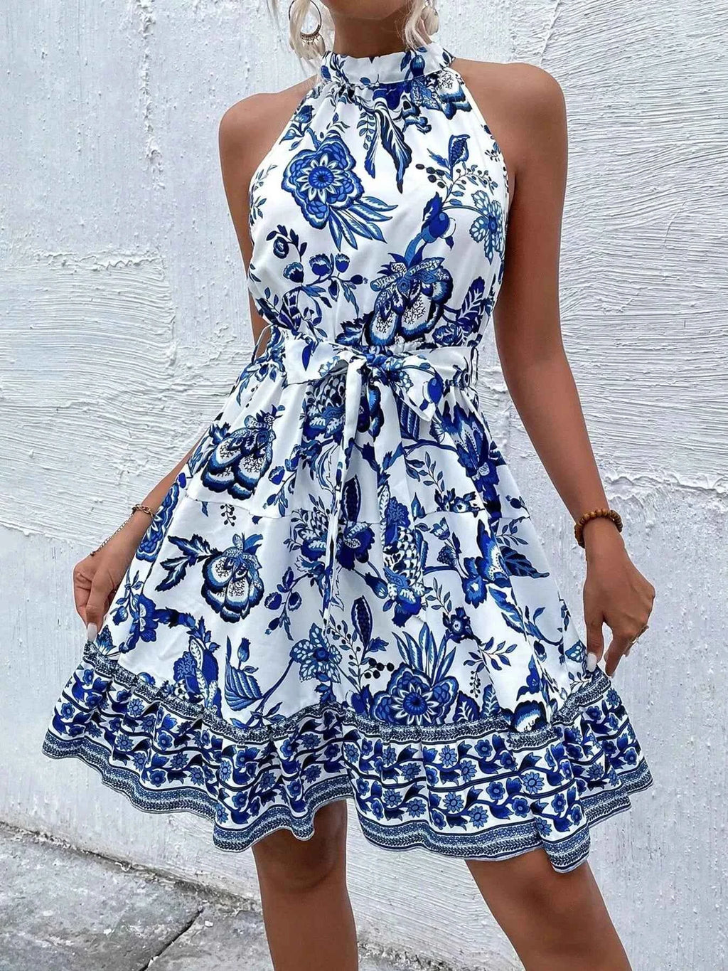 Robe d'Été Fluide Estoril Sans Manches – Ceinture Incluse, S à 2XL - Bootiky