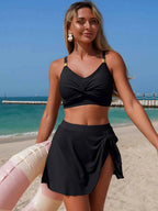 Ensemble de Bain Deux Pièces — Haut Twist & Jupe-Short - Bootiky