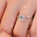 Lot de 2 Bagues Moissanite — Argent Sterling 925 Ajustables - Bootiky
