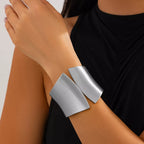 Bracelet Manchette Large — Plaqué Or 18K & Argenté - Bootiky