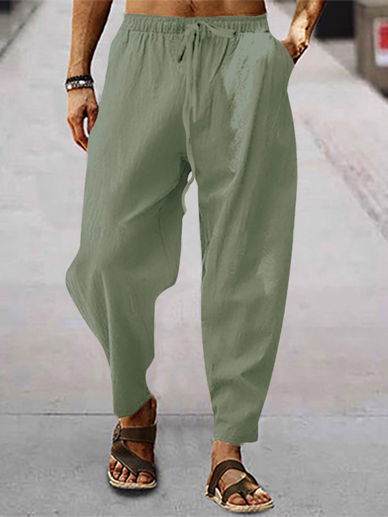 Pantalon Ample Décontracté à Cordon Homme – Jambes Larges, S à 3XL, 8 Coloris - Bootiky