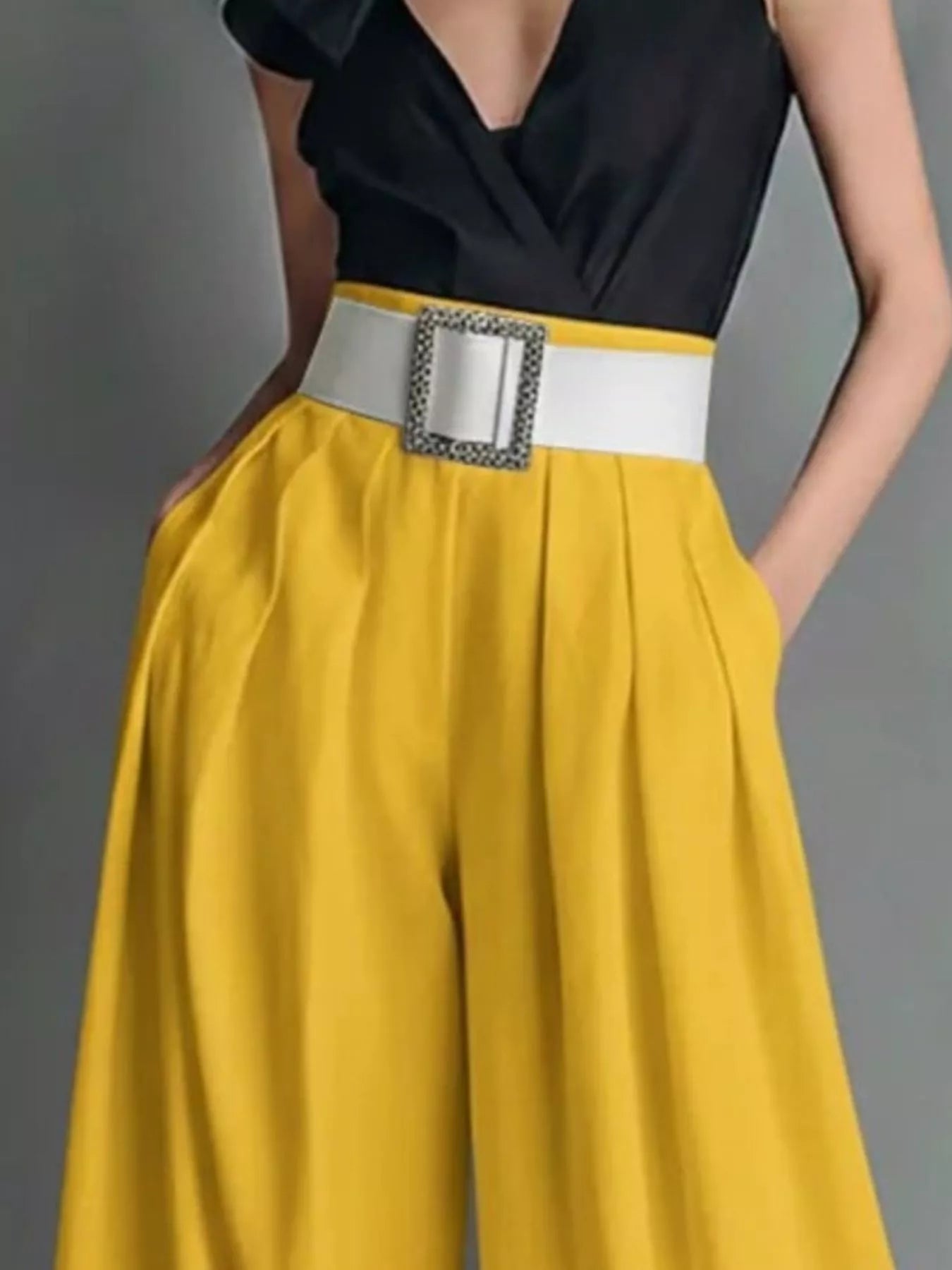 Pantalon Fluide Ample Palazzo Taille Haute – Wide-Leg, S à 2XL - Bootiky