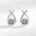 Boucles d'Oreilles Moissanite 1 Carat en Argent Sterling 925 – Brillance Éthique & Luxe Accessible | Bootiky - Bootiky