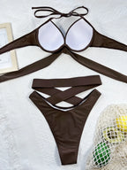 Bikini 2 Pièces — Haut Croisé Dos Nu & Effet Froncé - Bootiky