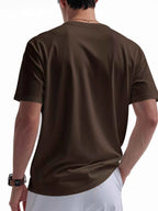 T-shirt homme manches courtes à boutons – casual grande taille - Bootiky