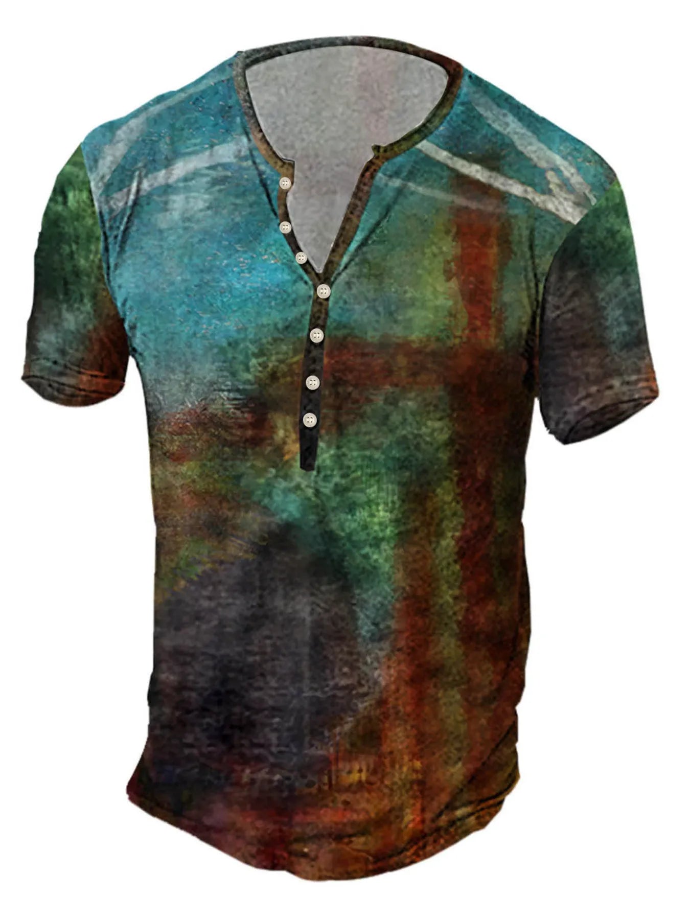 T-Shirt Homme Vintage — Imprimé Croix Style Urbain - Bootiky