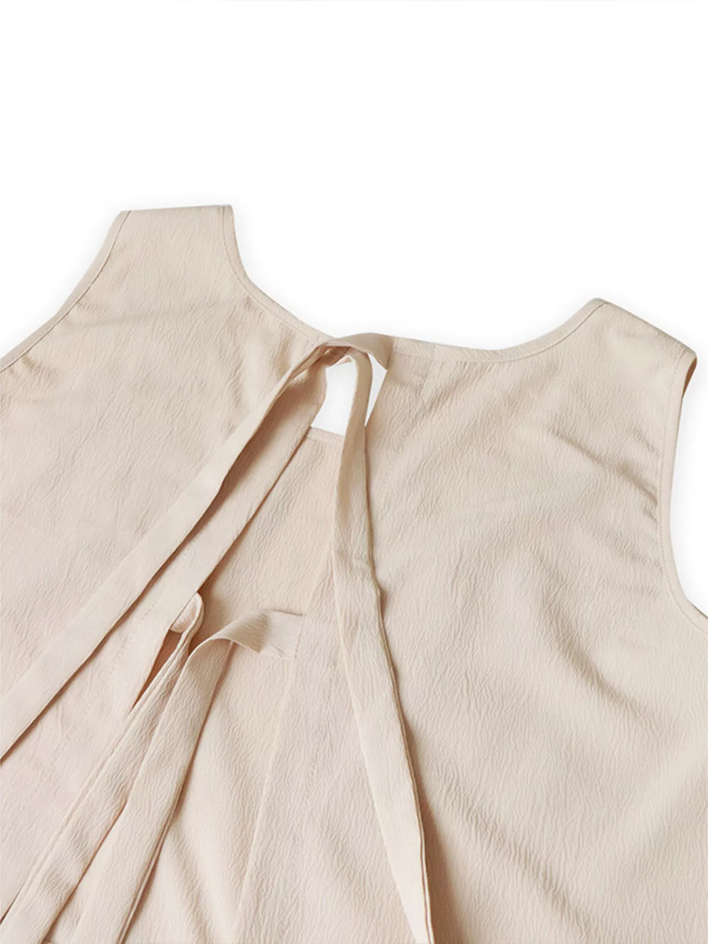 Ensemble tank top & short à bordure festonnée femme – coloris Apricot - Bootiky