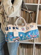 Sac de Voyage Duffel Imprimé Floral — Cuir PU Grande Capacité - Bootiky