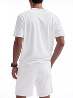 Ensemble Homme Été — T-Shirt Rayé & Short avec Poches - Bootiky