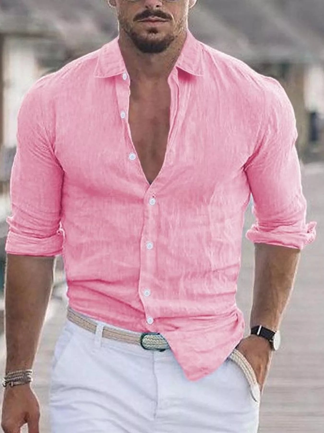 Chemise homme casual à boutons – 13 coloris, grande taille - Bootiky