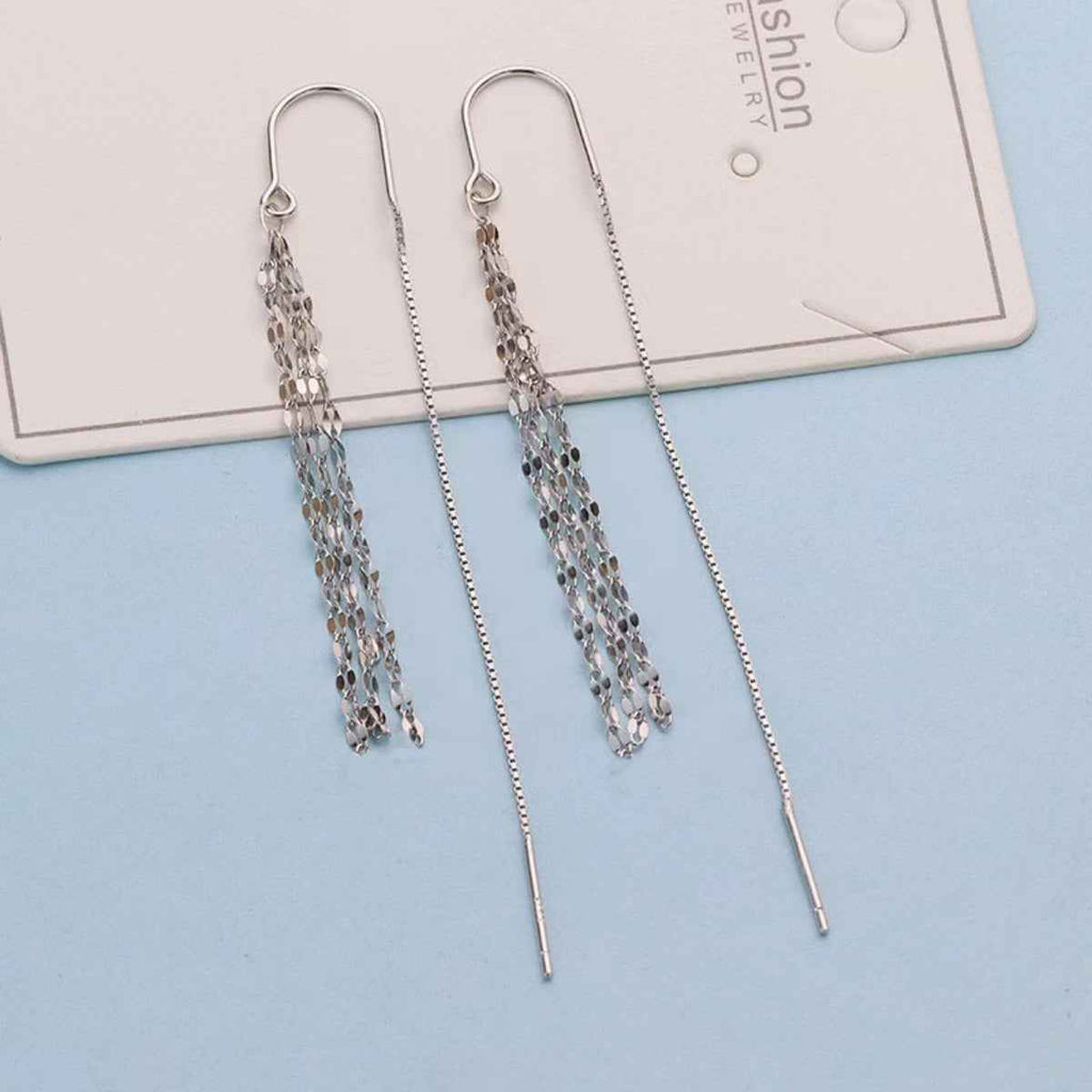 Boucles d'Oreilles Threader — Argent Sterling 925 - Bootiky