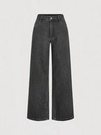 Ensemble deux pièces – Gilet halter en jean et pantalon wide-leg - Bootiky