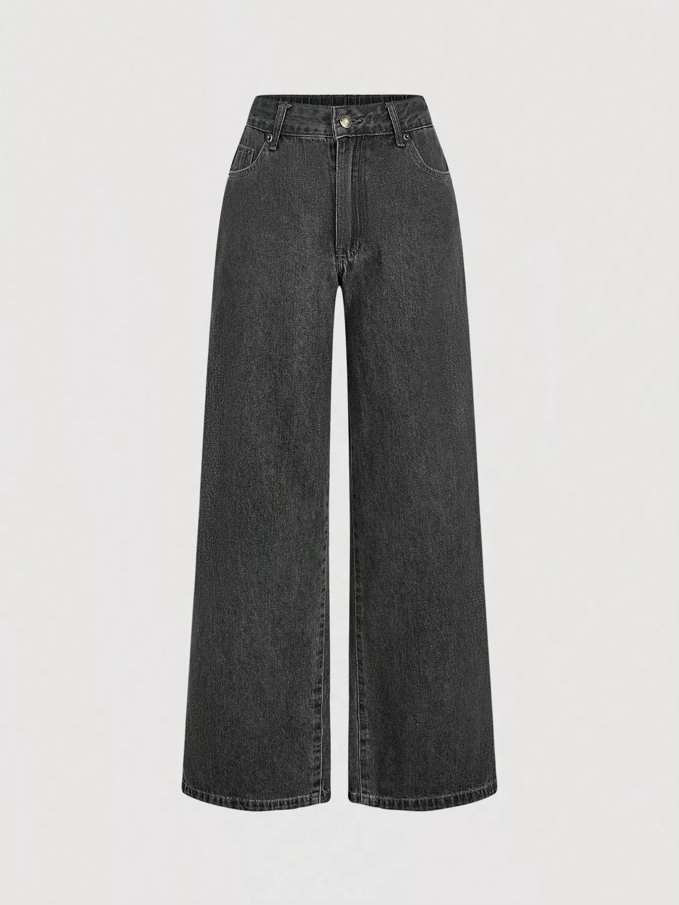 Ensemble deux pièces – Gilet halter en jean et pantalon wide-leg - Bootiky