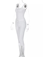 Ensemble tank top laçage & capri femme – 2 coloris White & Black - Bootiky