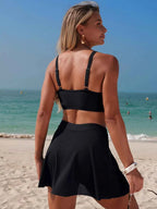Ensemble de Bain Deux Pièces — Haut Twist & Jupe-Short - Bootiky