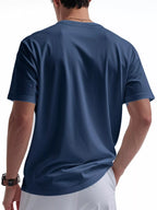 T-shirt homme manches courtes à boutons – casual grande taille - Bootiky