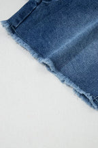 Jupe-Short en Jean Portefeuille Chic Denim – Short Intégré, Tailles 4 à 16 - Bootiky