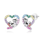 Puces d'Oreilles Cœur en Argent Sterling 925 & Zircon – Bijou Romantique Femme | Bootiky - Bootiky
