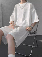 Ensemble Homme — Haut Texturé Coupe Relax & Short - Bootiky
