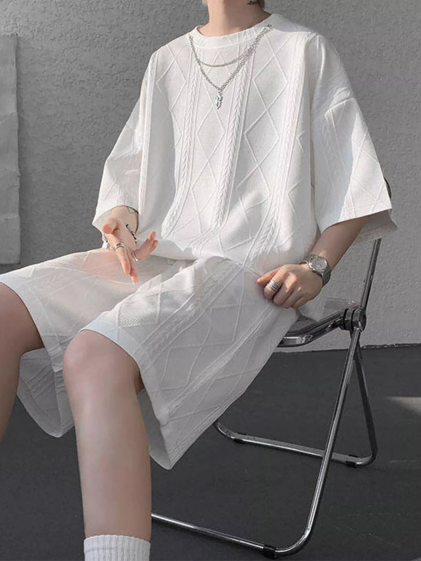 Ensemble Homme — Haut Texturé Coupe Relax & Short - Bootiky